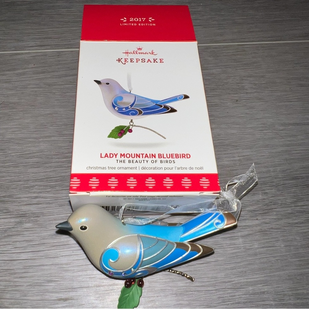 2017 Hallmark Keepsake Ornament Limited Edition Lady Mountain Bluebird Ornament